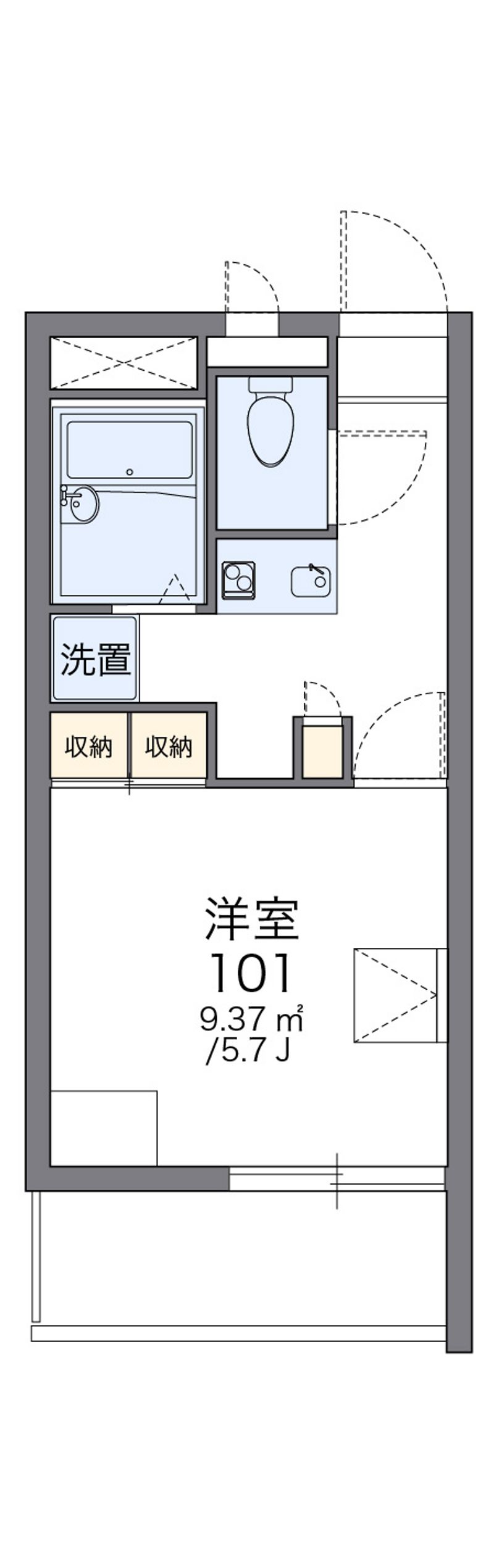 レオパレス龍南 間取図