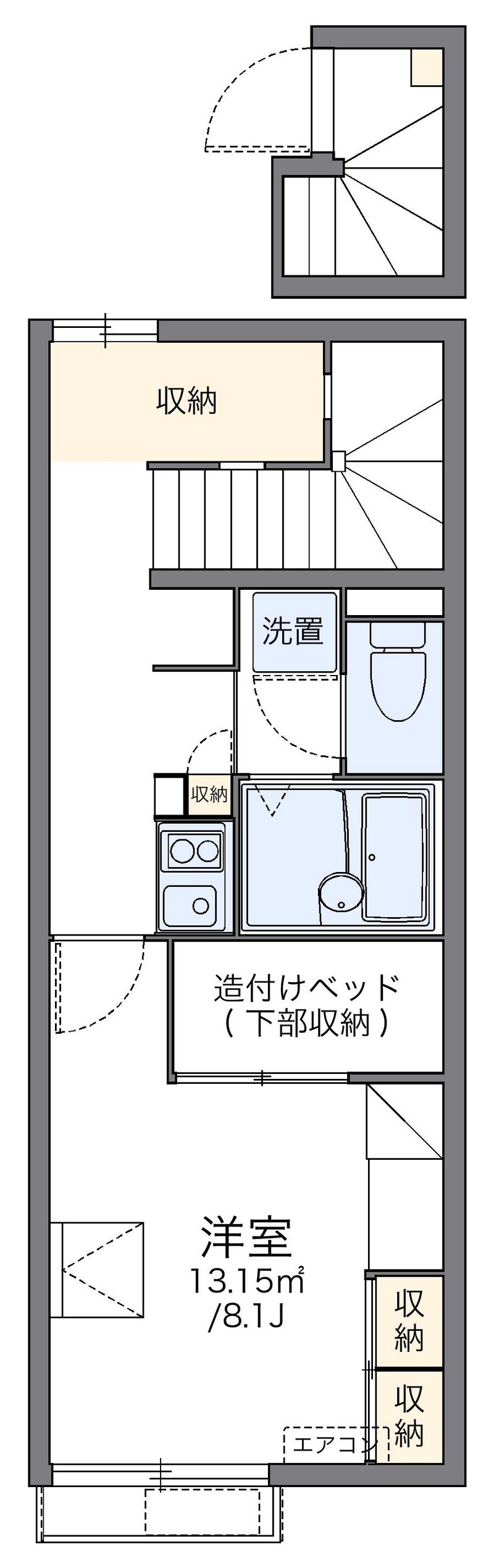 レオパレス泉 間取図