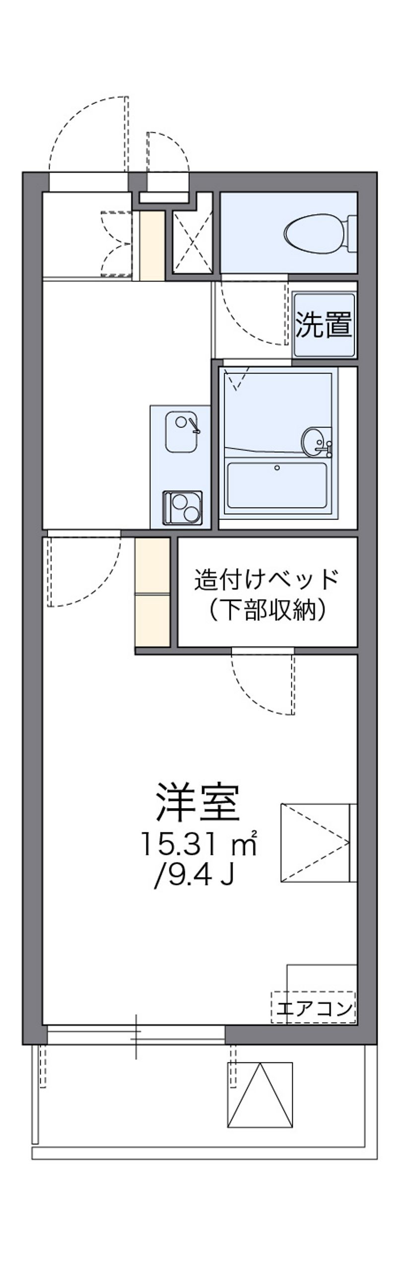 レオパレスイーグルⅥ 間取図