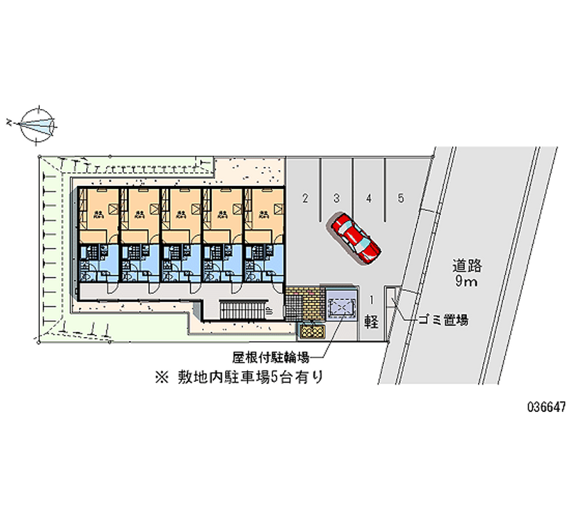 レオパレス川沿 区画図