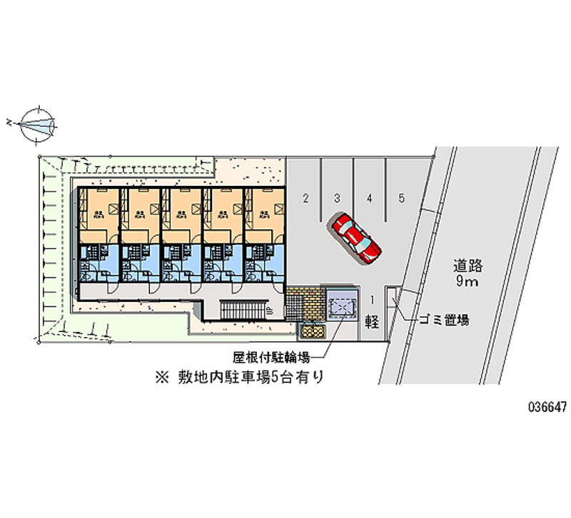 レオパレス川沿 月極駐車場