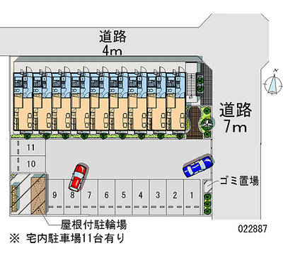 22887 Monthly parking lot