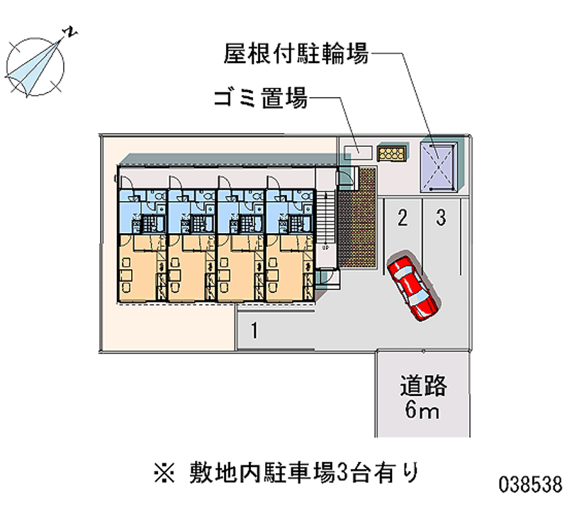 レオパレスナカマチ 月極駐車場