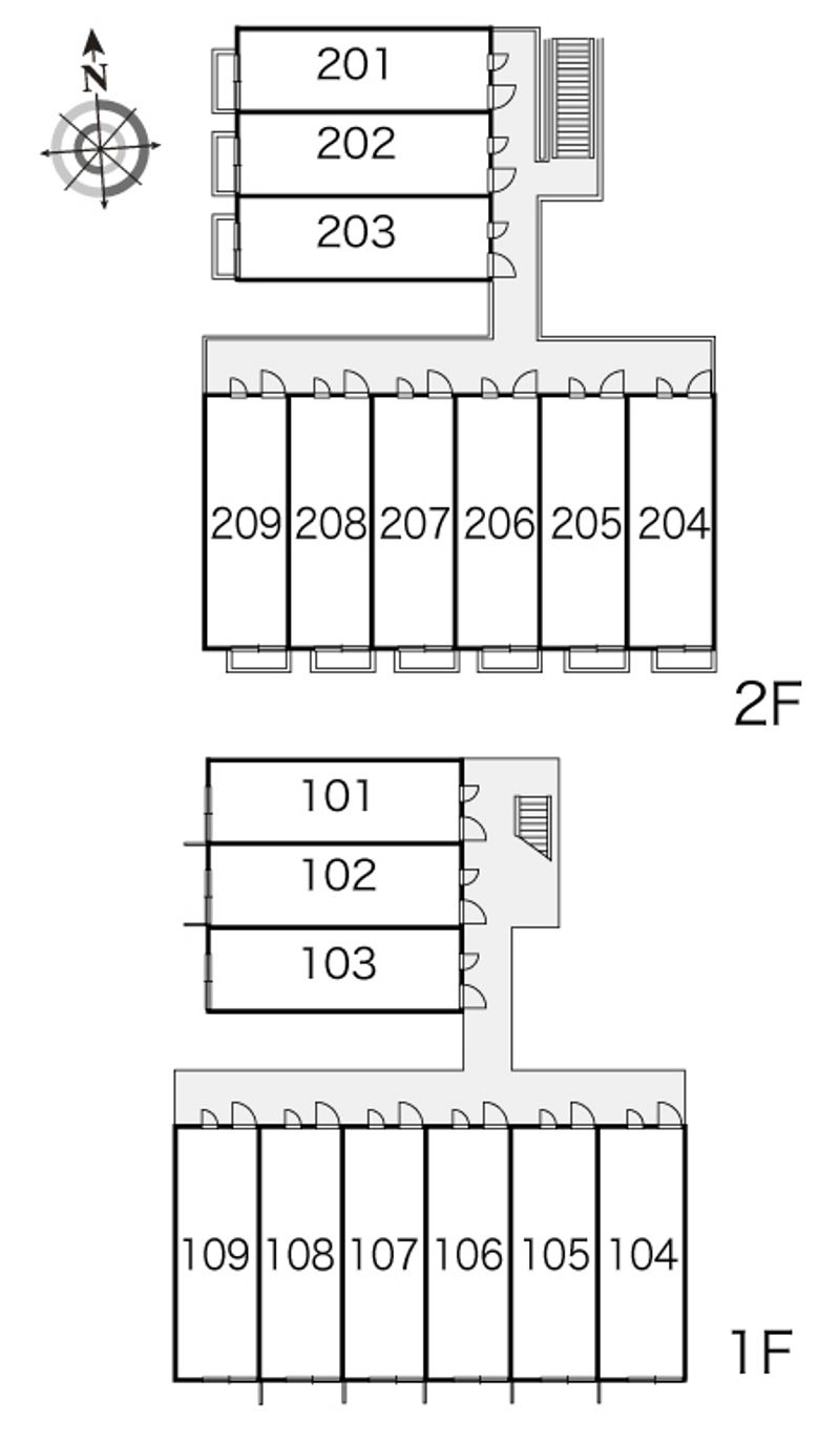 レオパレス青空 間取配置図