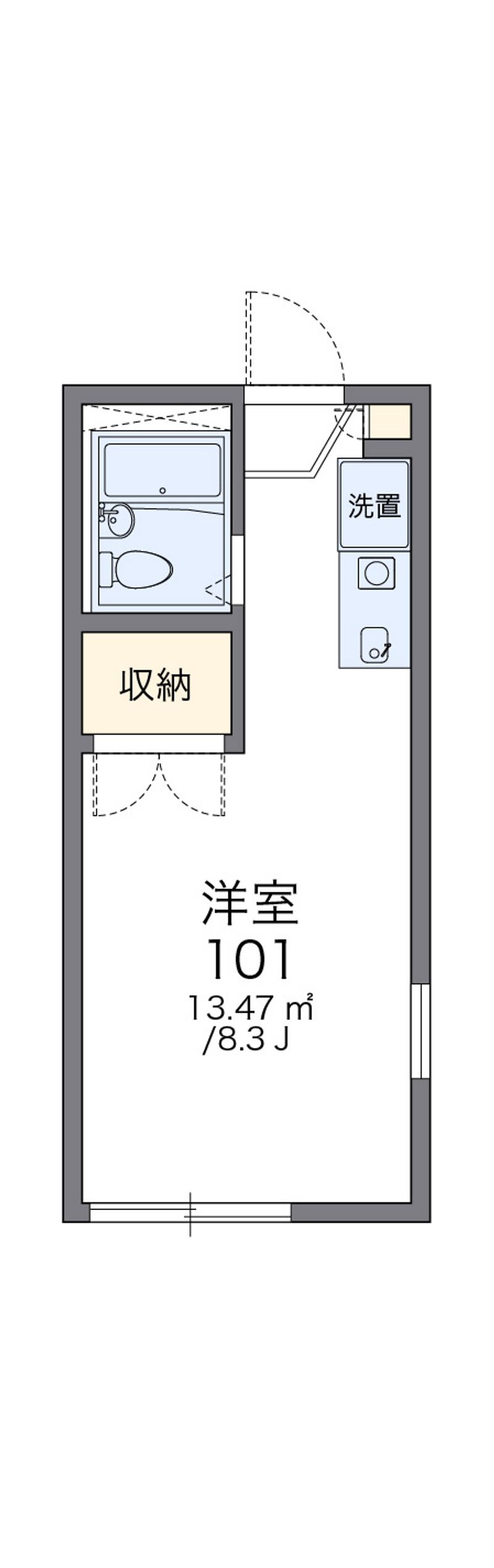 レオパレス西陣Ｂ 間取図
