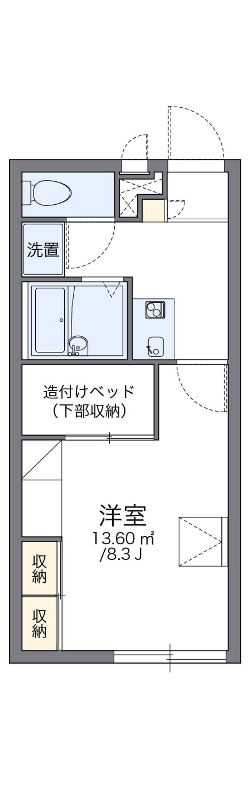 レオパレスシャルム 間取図