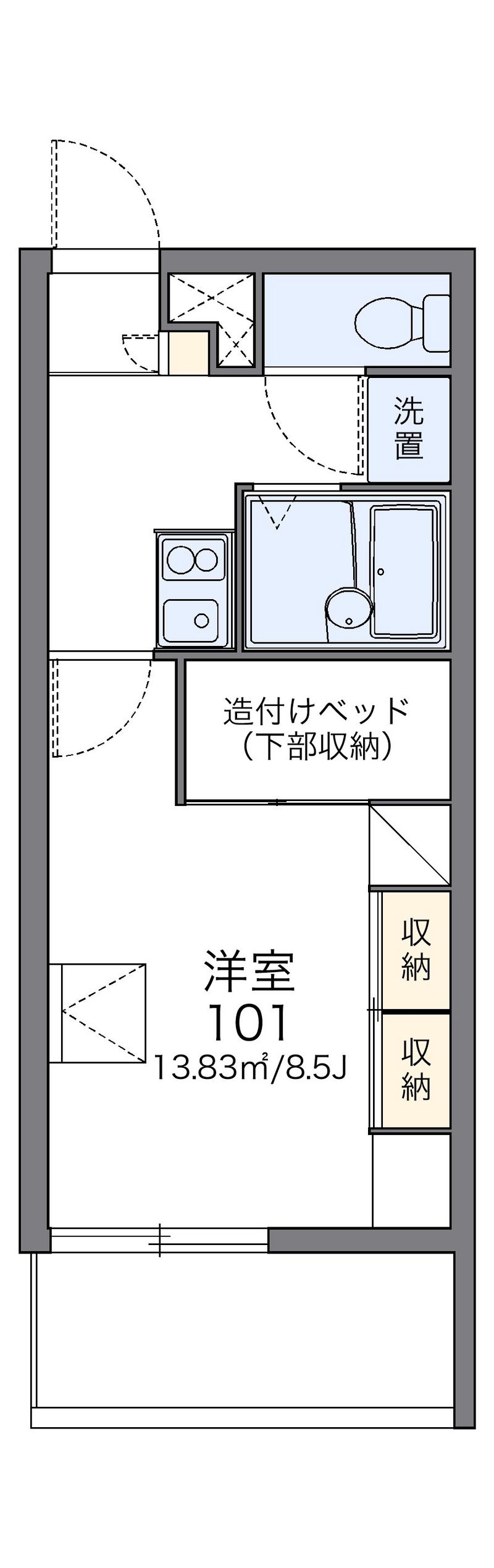レオパレスＹＯＧＩ 間取図