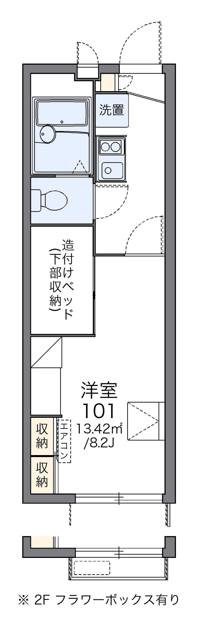レオパレスドマーニ　サルーテ 間取図