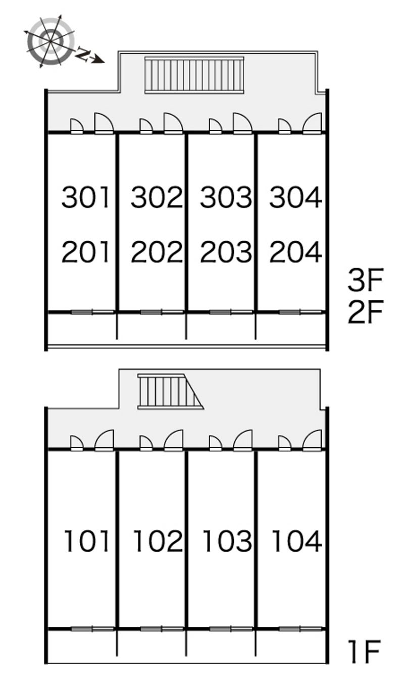 レオパレス和 間取配置図