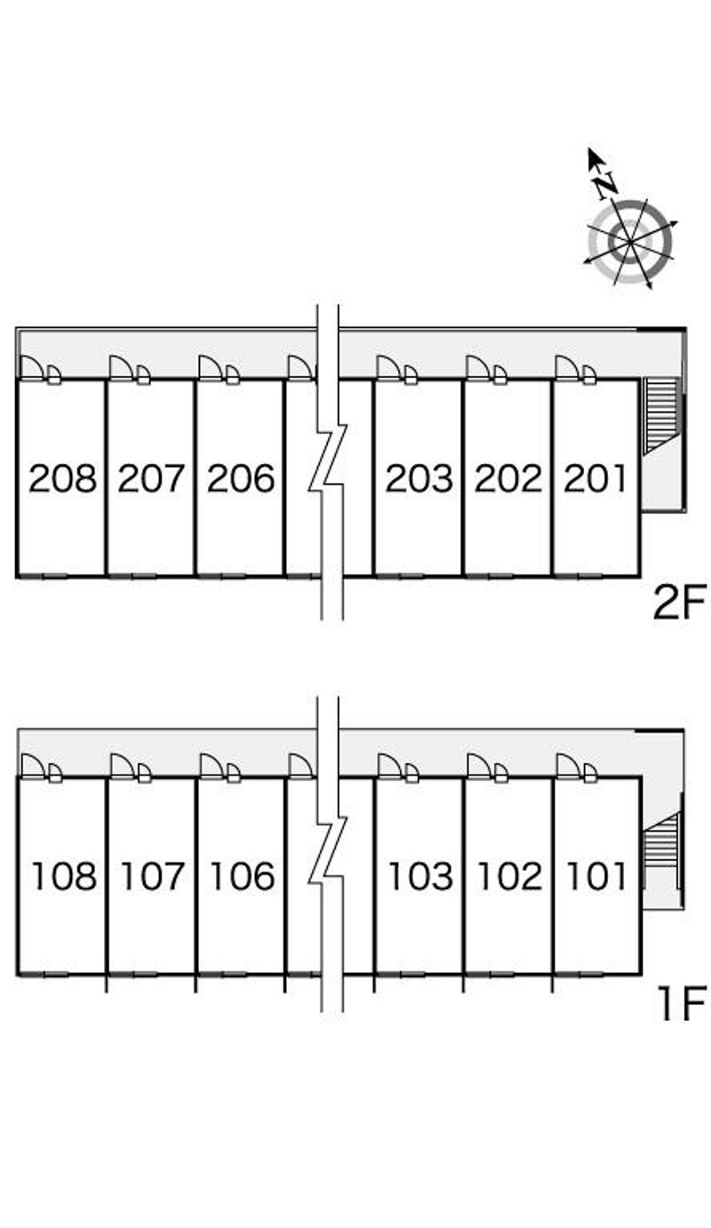 レオパレスラ　ボヌール 間取配置図