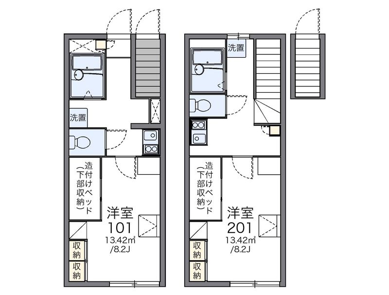 レオパレス西浦 間取図