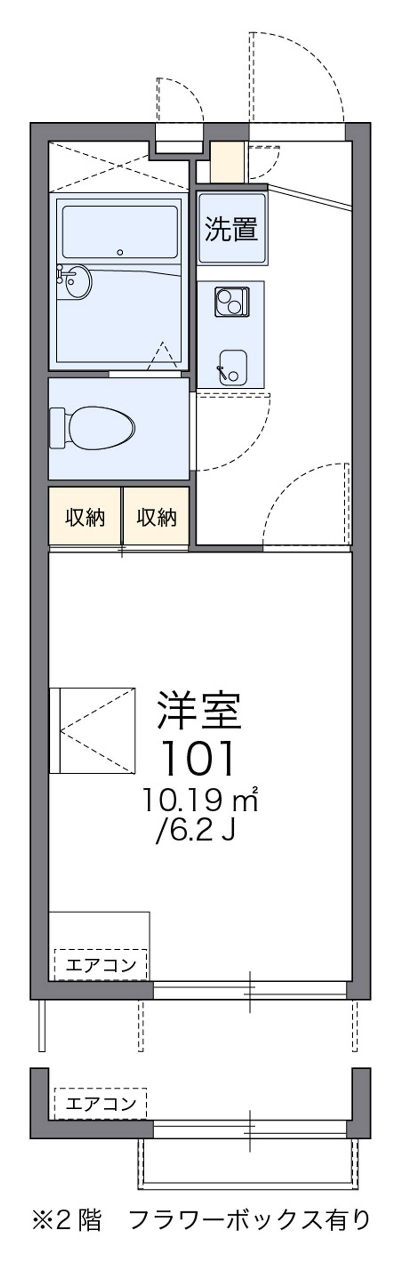 レオパレス美勝園 間取図