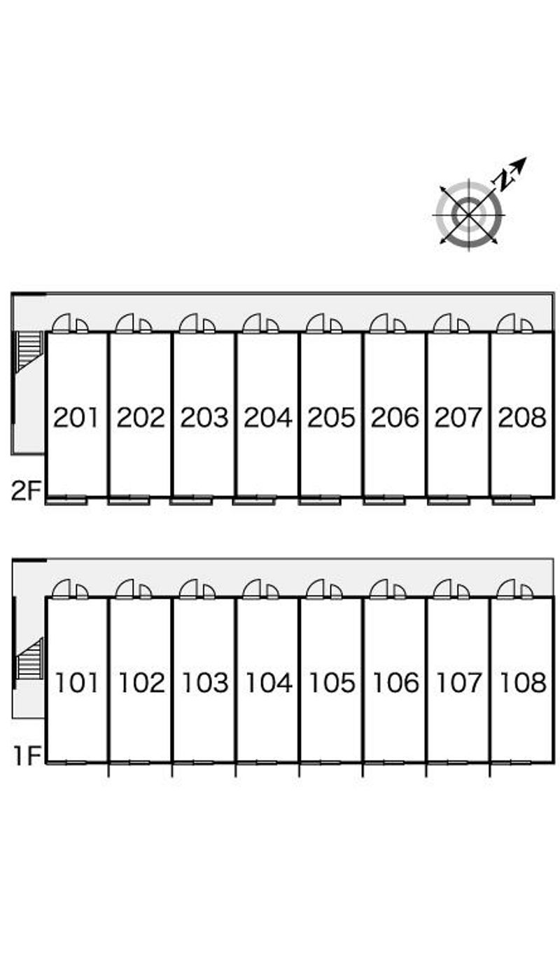 レオパレスセノーテ 間取配置図