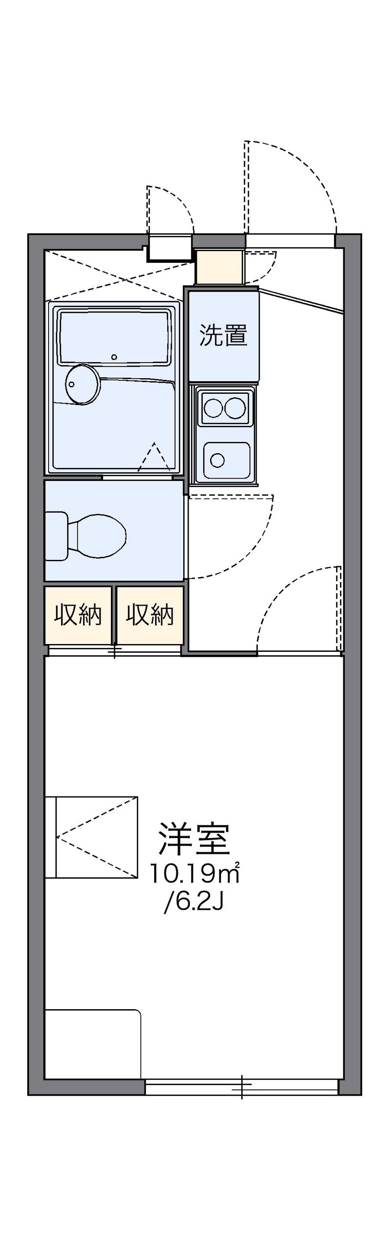 レオパレスカメリア五番館 間取図