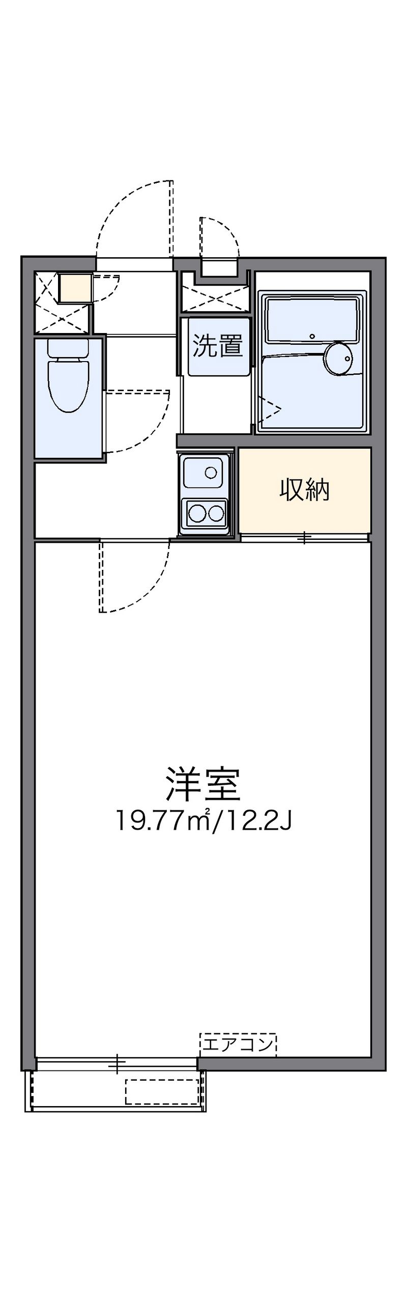 レオパレスかりん 間取図
