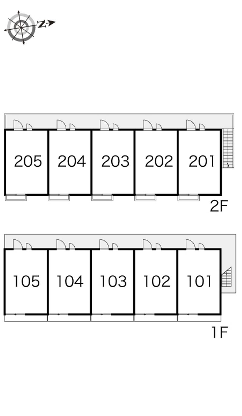 レオパレス長居西 間取り配置図