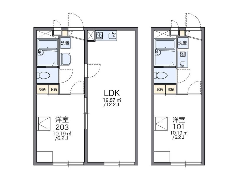 レオパレスエールⅠ 間取図