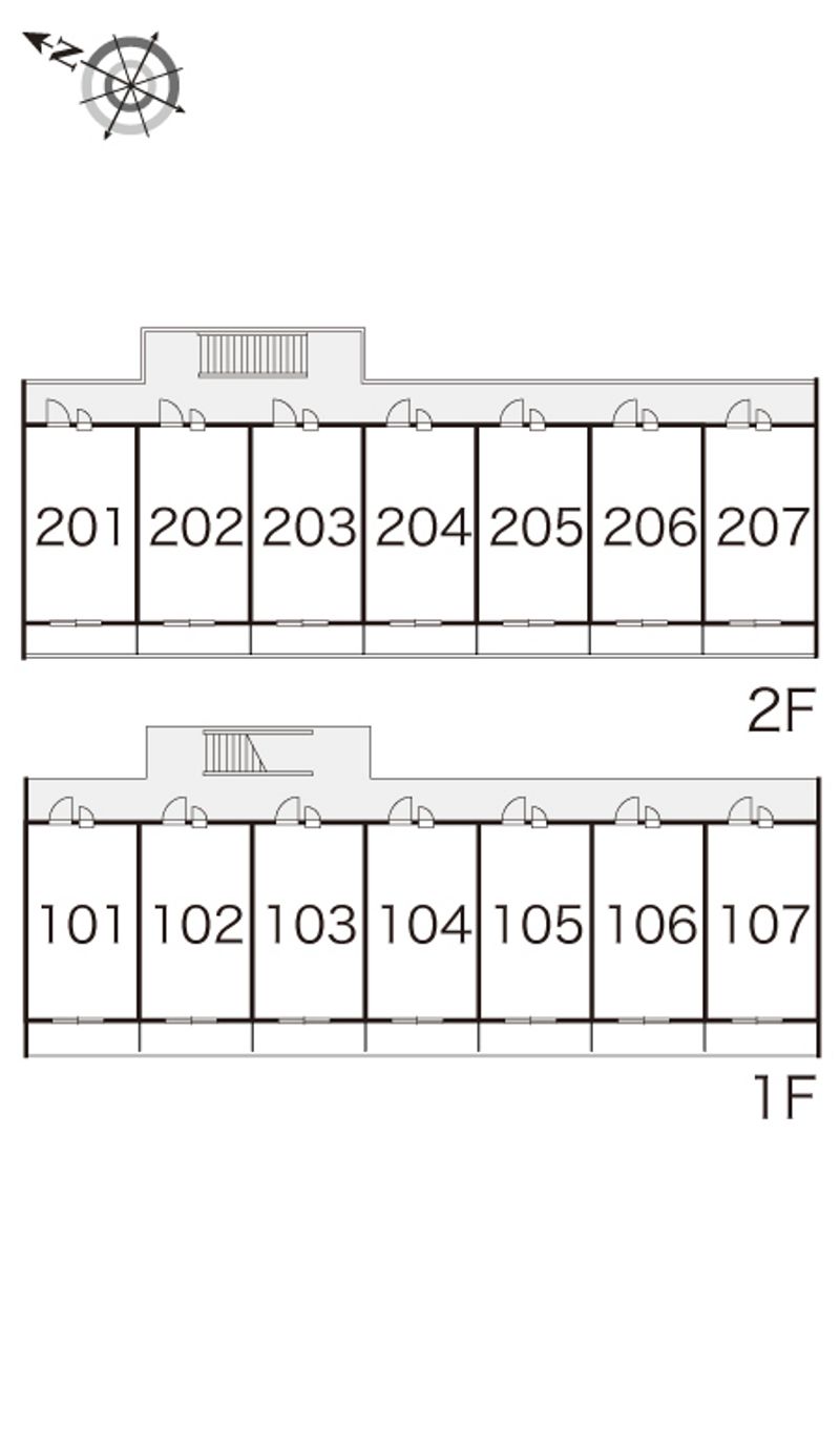 レオパレスグリーンヒルⅡ 間取配置図