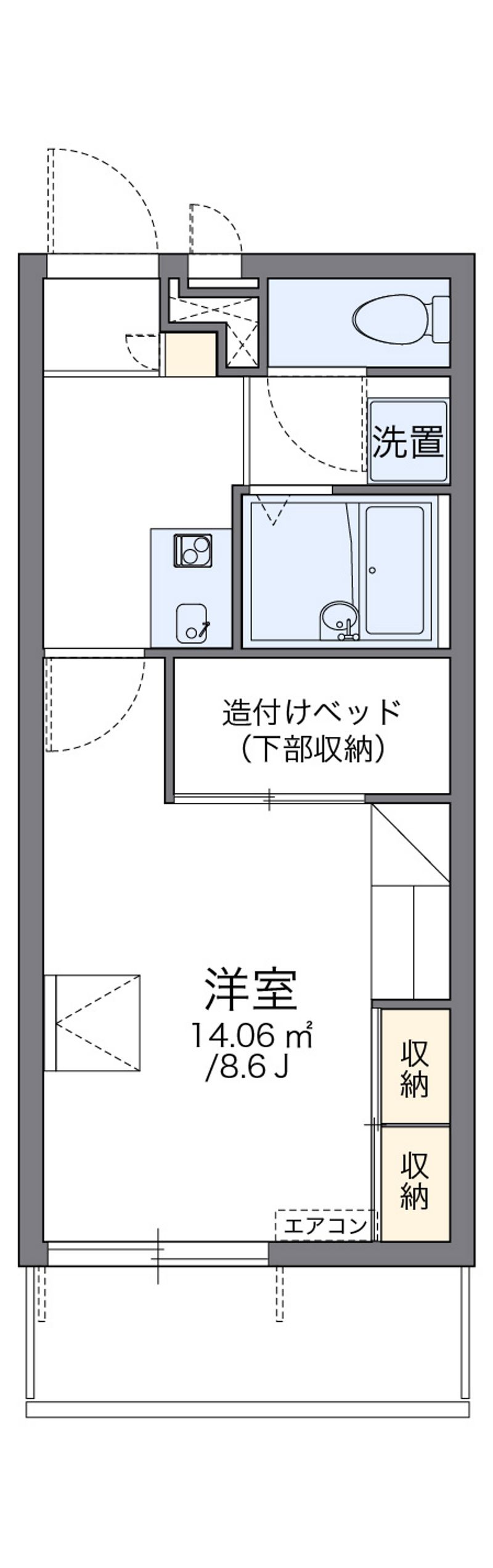 レオパレスＧｒｅｅｎＨｉｌｌｓ 間取図