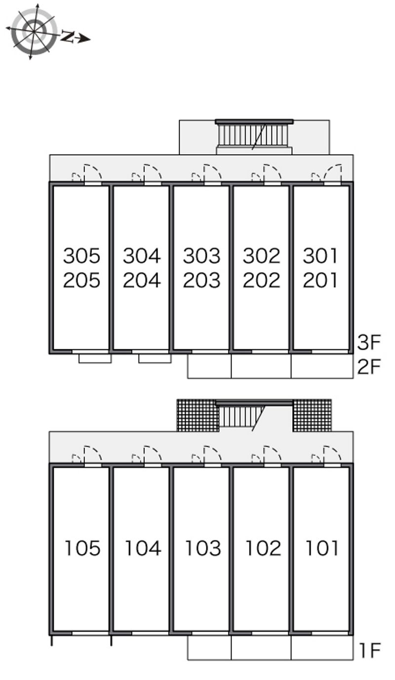 レオパレスプリマベーラ大成 間取り配置図
