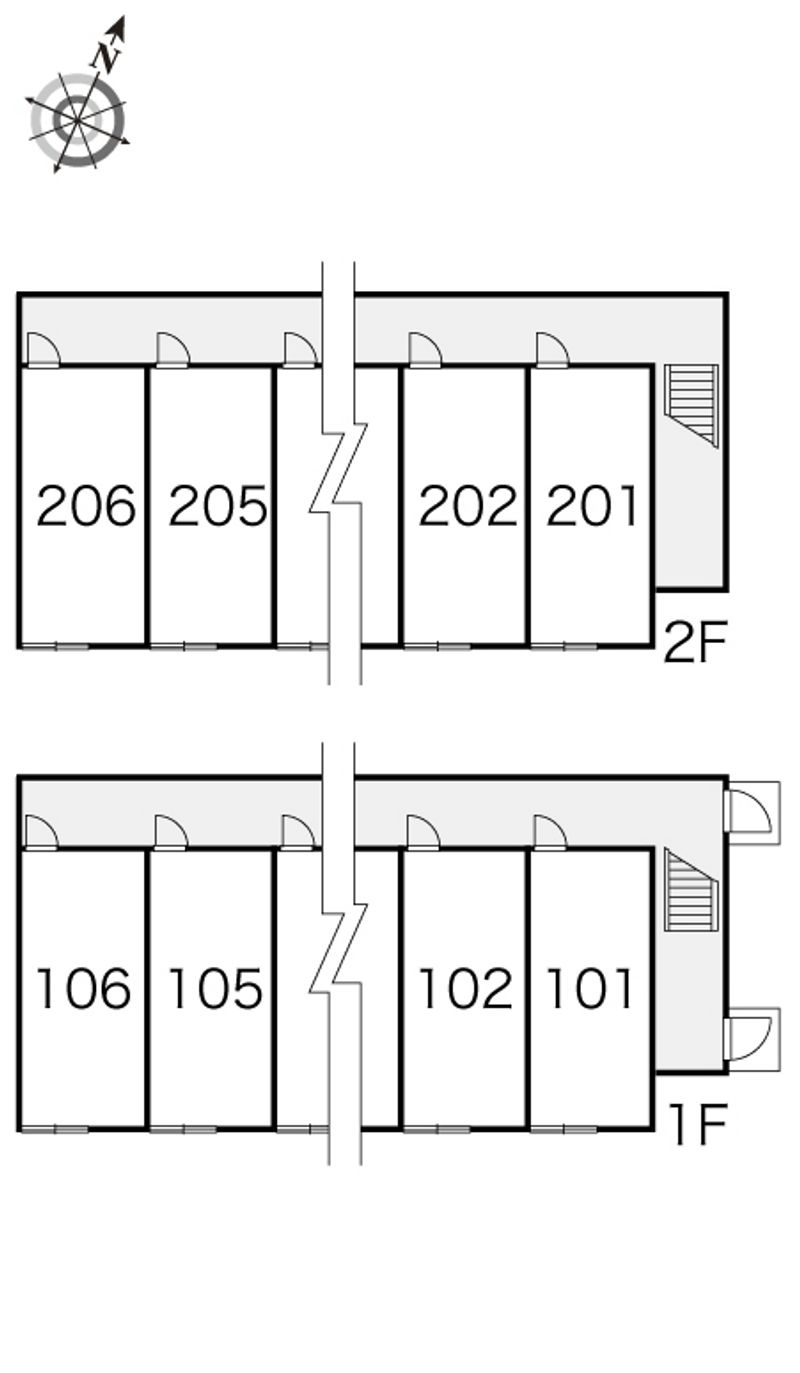 レオパレス沼ノ端 間取り配置図