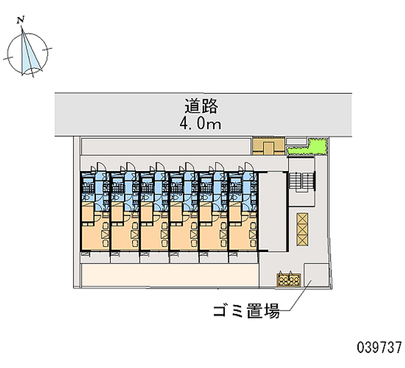 レオパレスサントーヨーⅡ 区画図