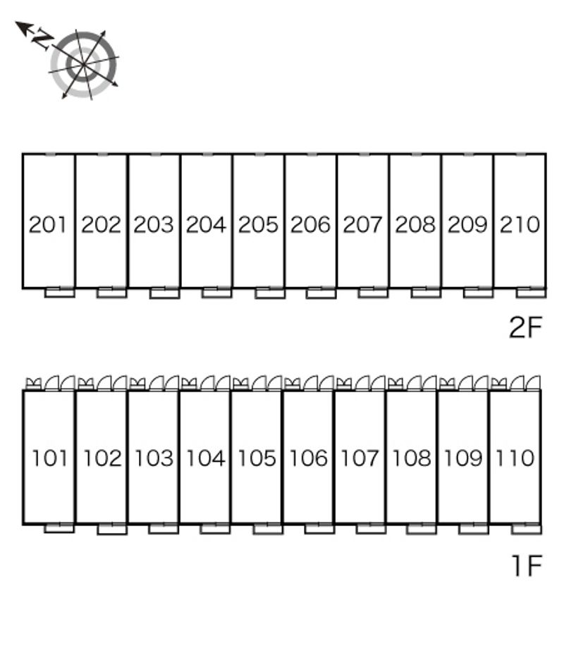 レオパレス花 間取り配置図