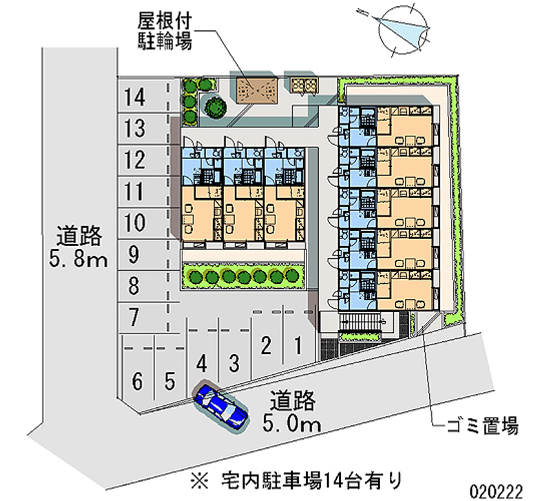 レオパレスＭｉｎａｍｉ 月極駐車場