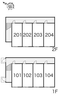 レオパレスアルテート 間取り配置図