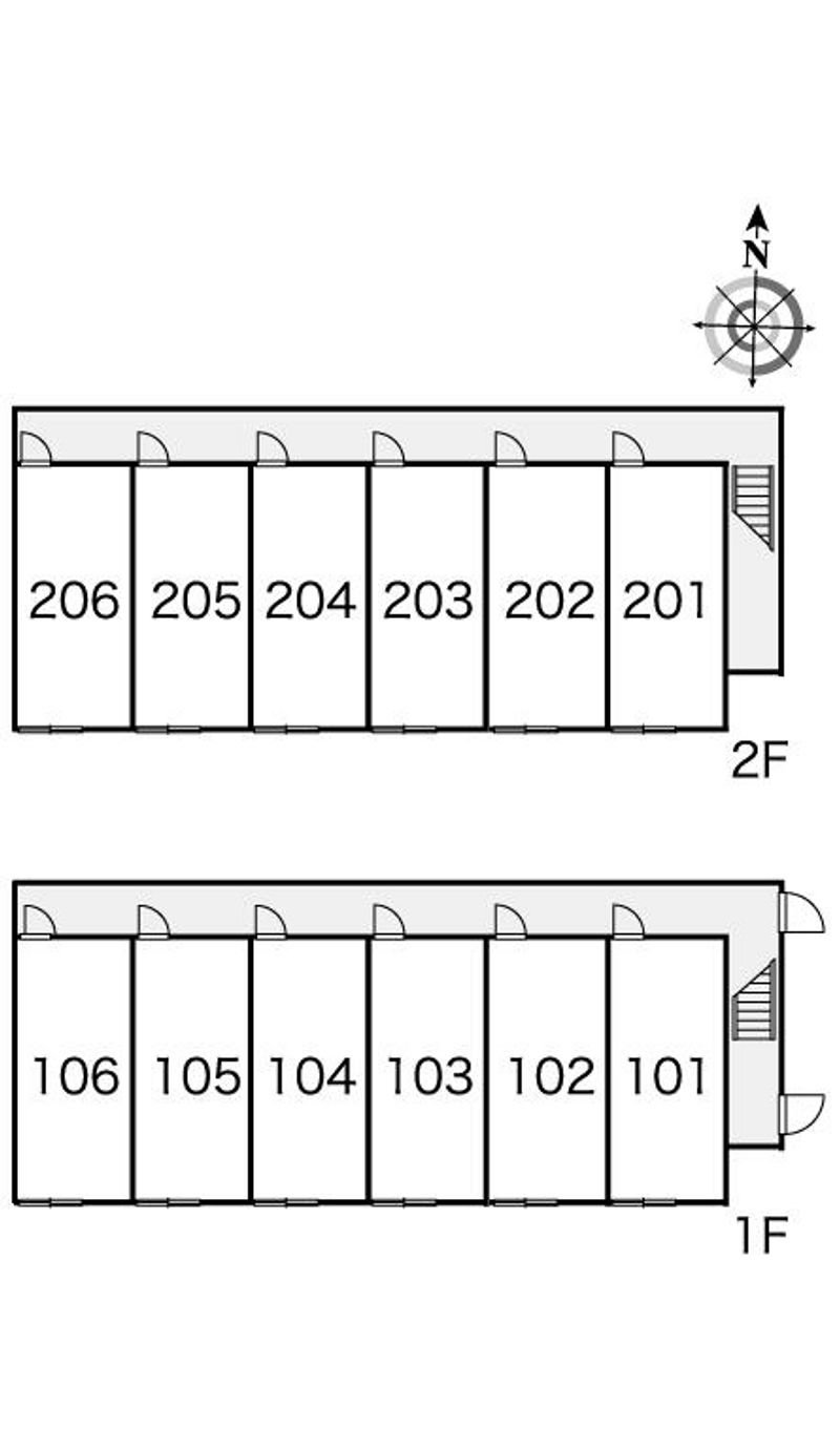 レオパレスサンフラワー 間取配置図