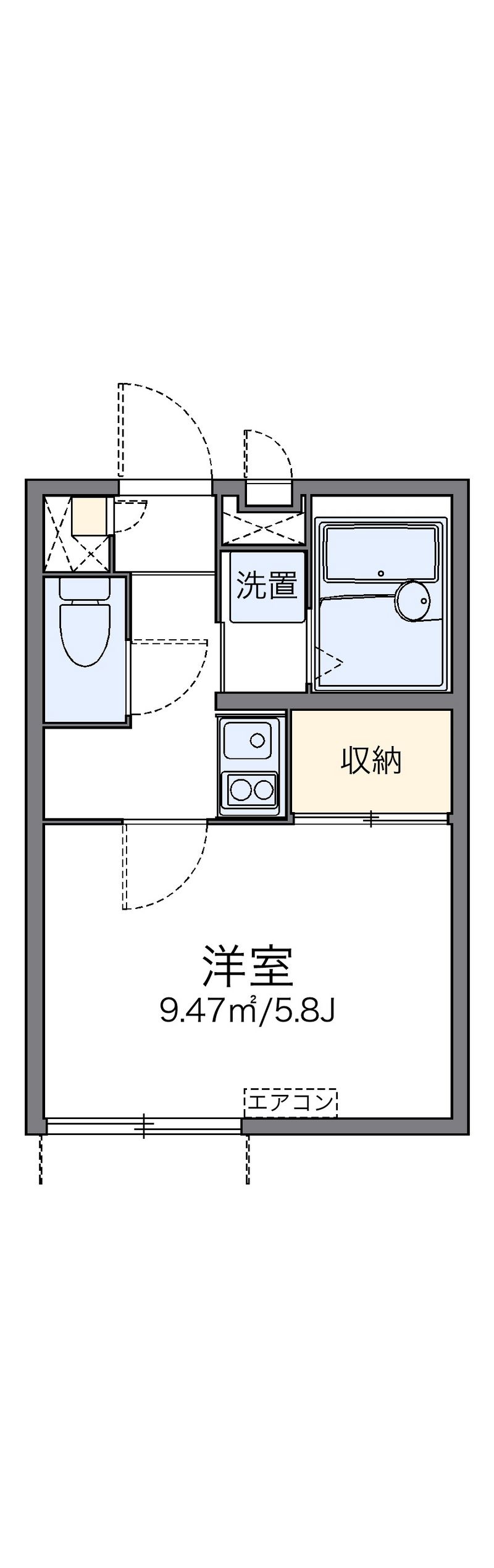 レオパレス双葉 間取図