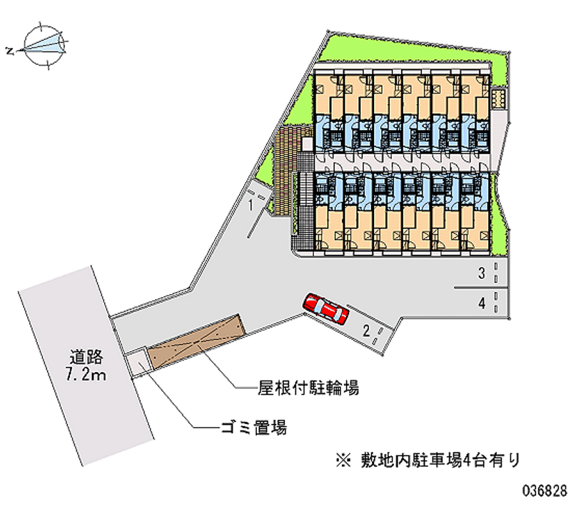 レオパレス堀田 区画図