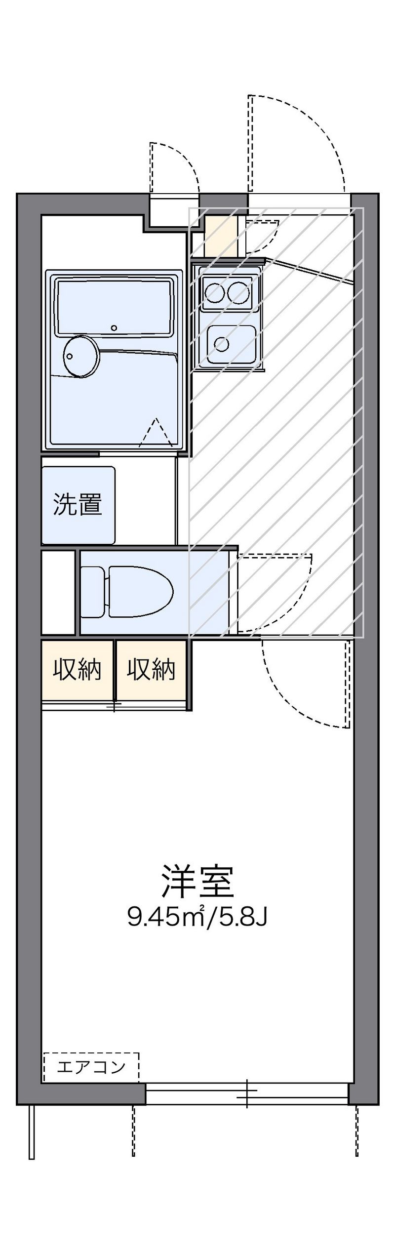 レオパレスヴァンベールⅢ 間取図