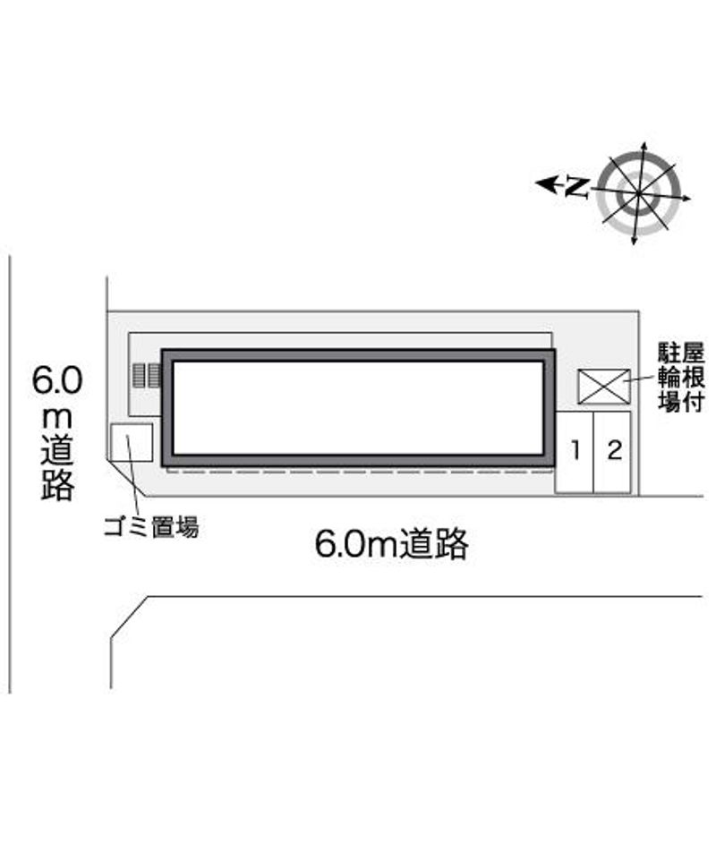 レオパレスＴＡＫＡＫＵＲＡ 配置図