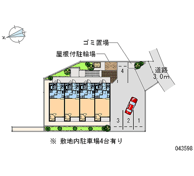 レオネクスト西伊丹Ⅱ 月極駐車場