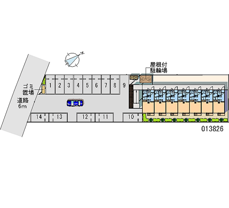 13826 Monthly parking lot