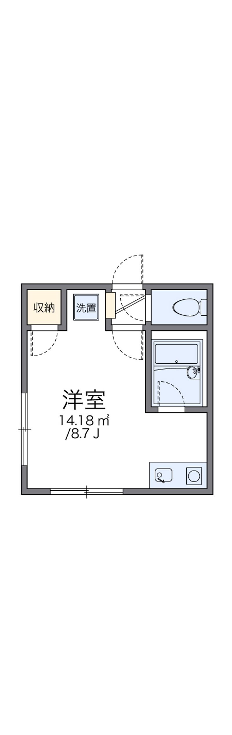 レオパレス南郷７丁目第１４ 間取図