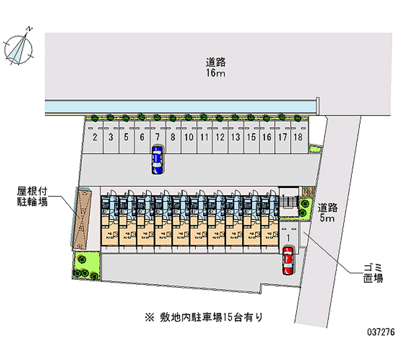 レオパレスグランディール　５ 月極駐車場