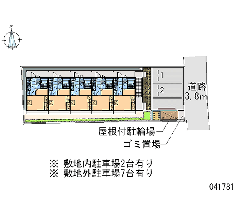 レオパレスさくらヒルズ 月極駐車場