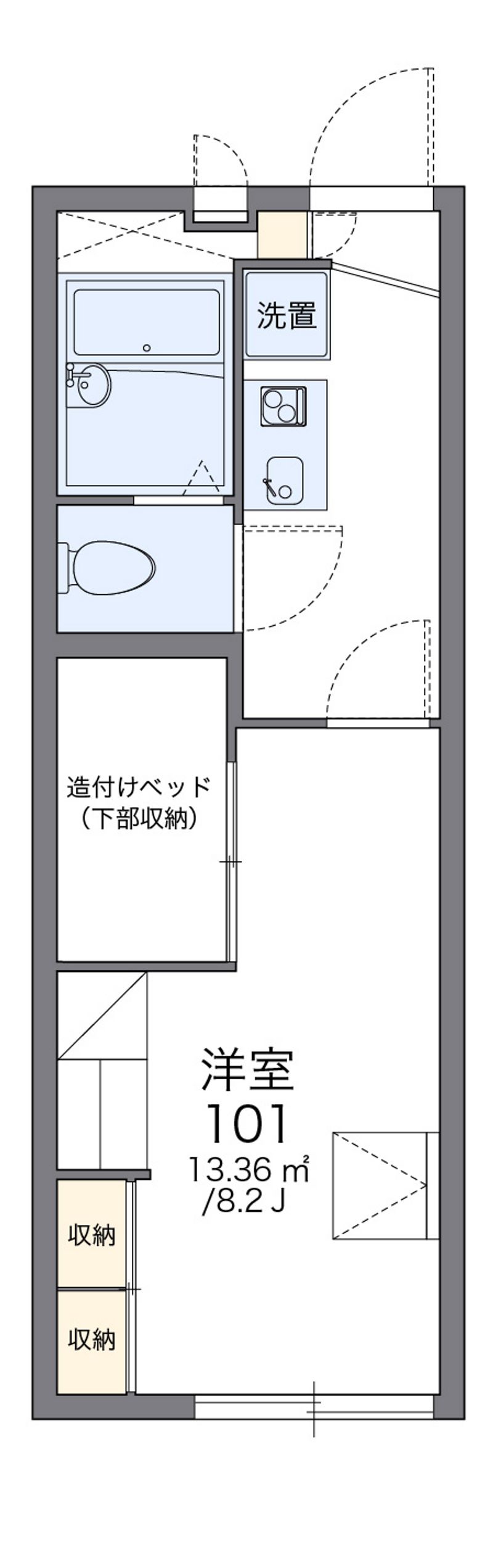 レオパレス葵 間取図