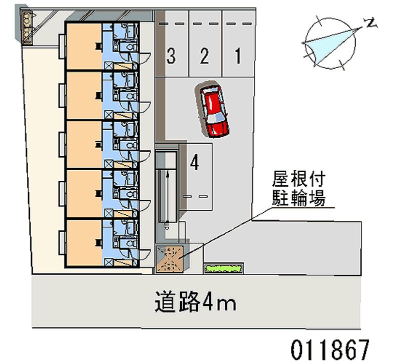 レオパレス向が丘 月極駐車場