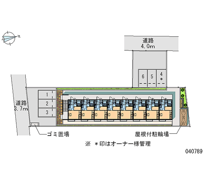 レオパレスれいめい 区画図