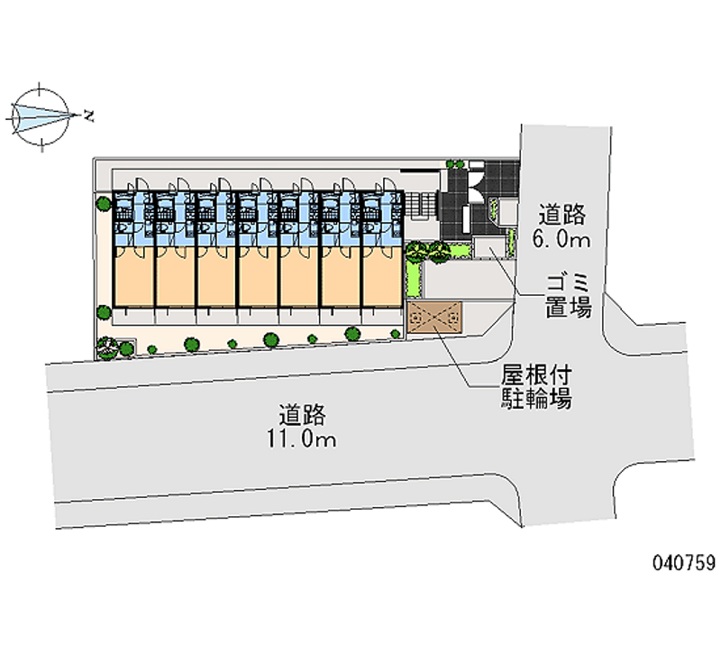 レオパレスラ　ピアンタ都立家政 区画図