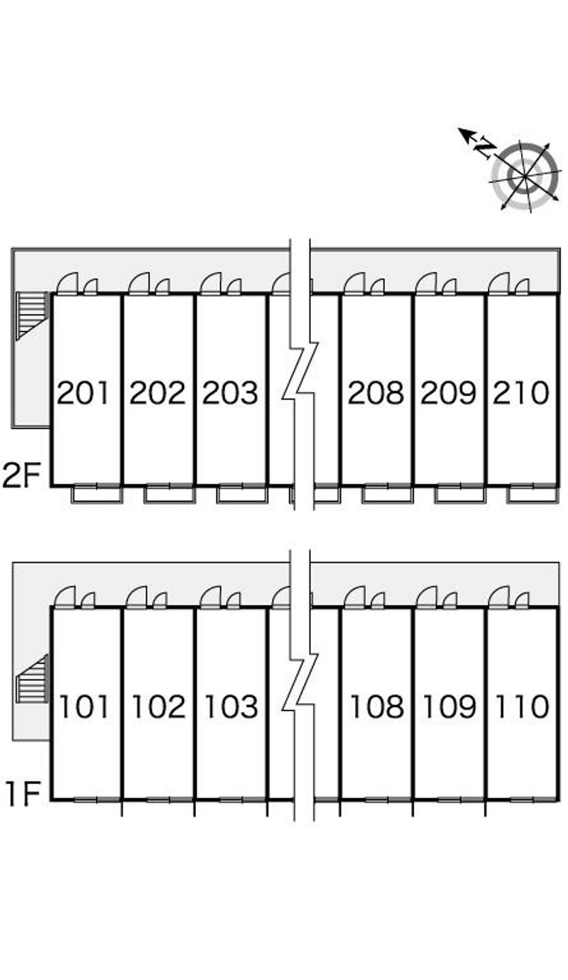 レオパレス池北 間取り配置図