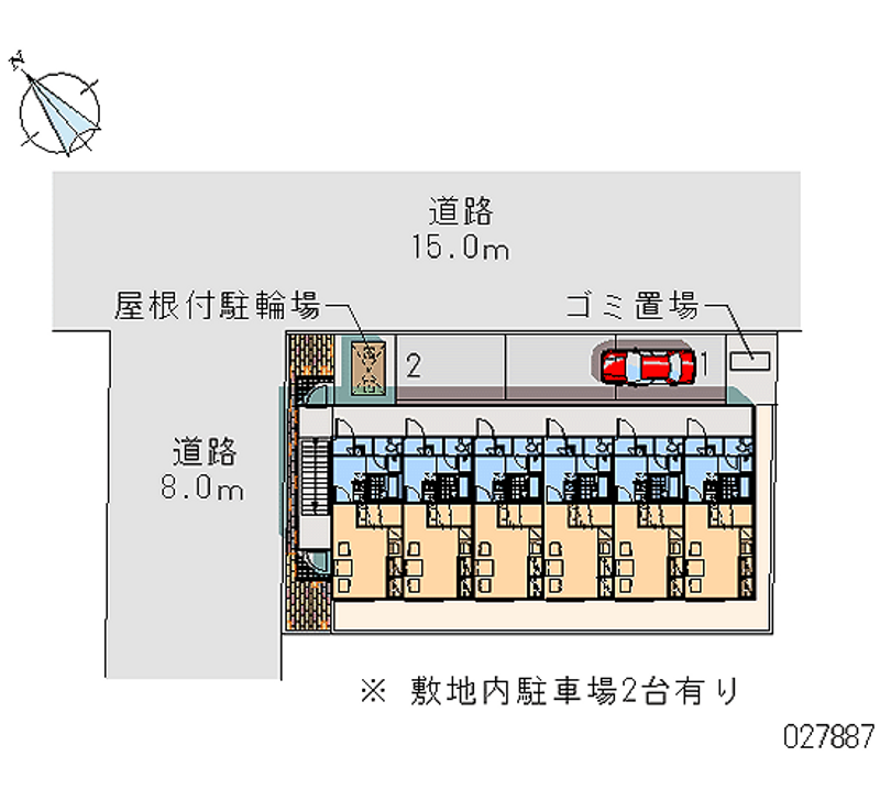レオパレスジョルダン 区画図