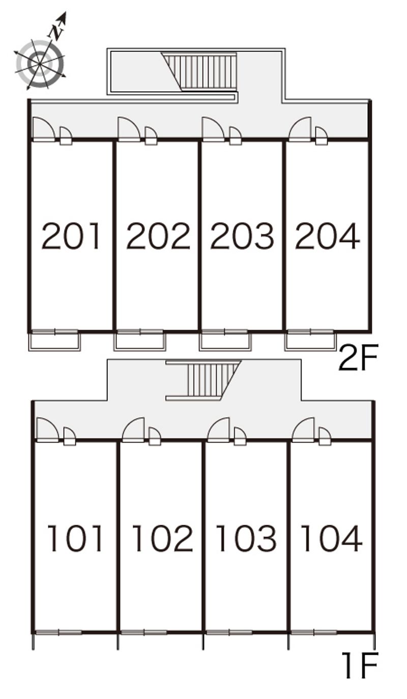 レオパレス八久保Ⅱ 間取り配置図