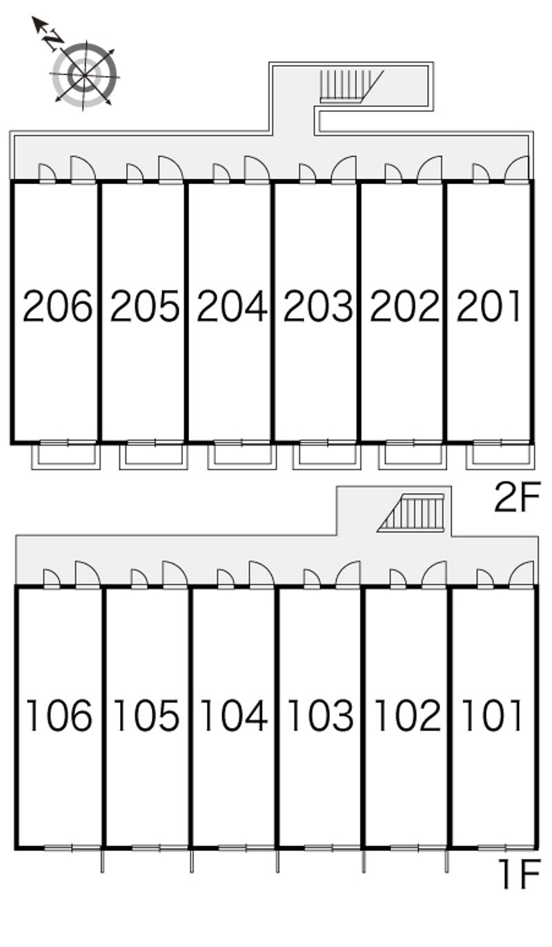 レオパレスヒルトップ 間取配置図