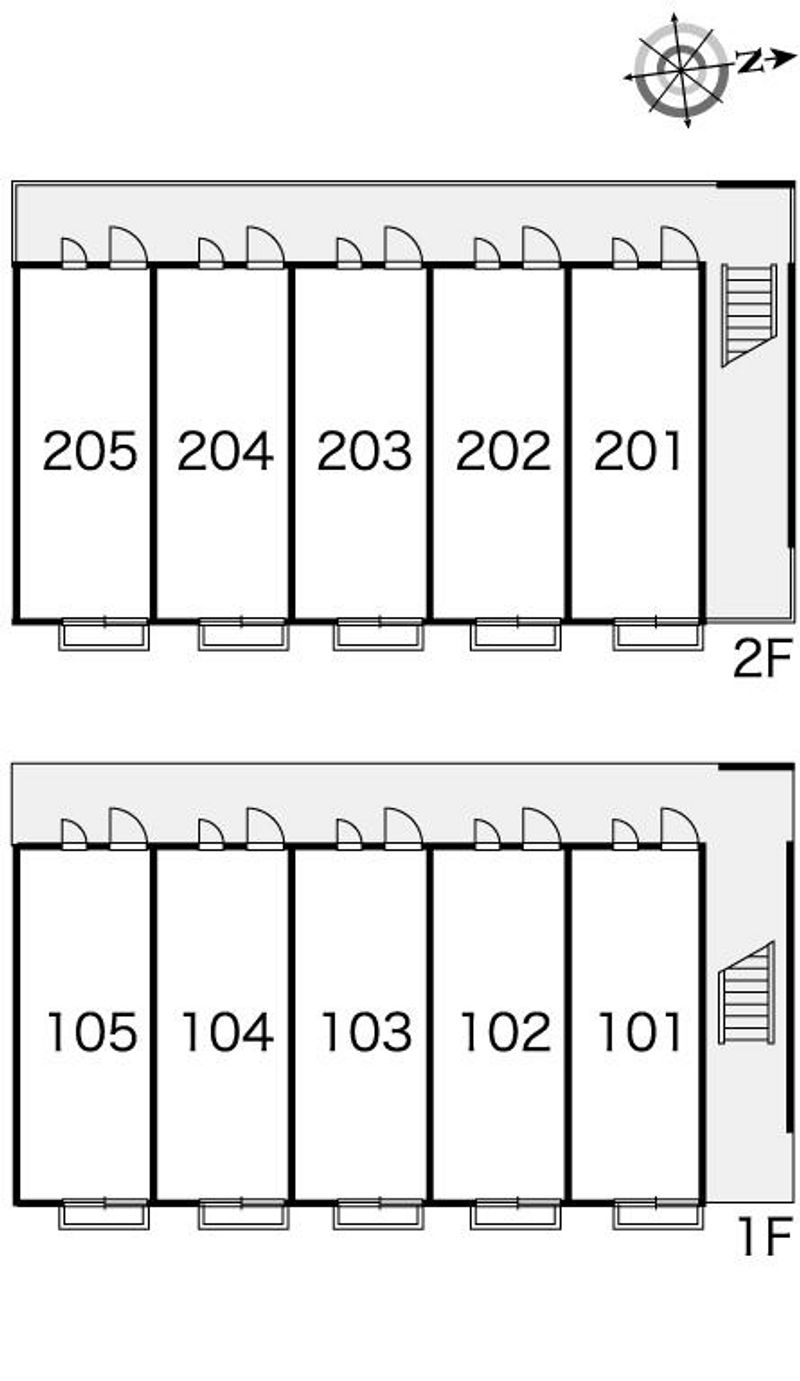 レオパレスサンフラウア 間取配置図