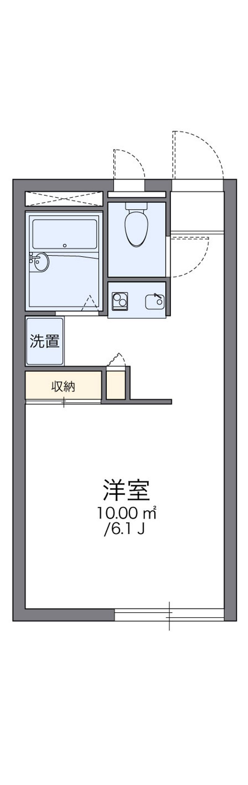 レオパレス方地西 間取図