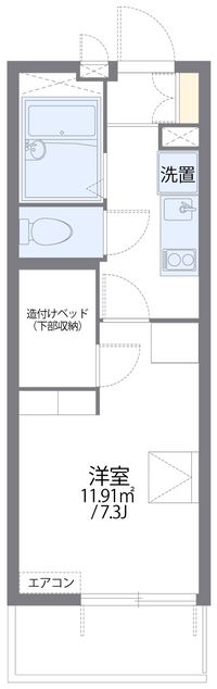 レオパレスＮＩＳＨＩＵＲＡ 間取り図